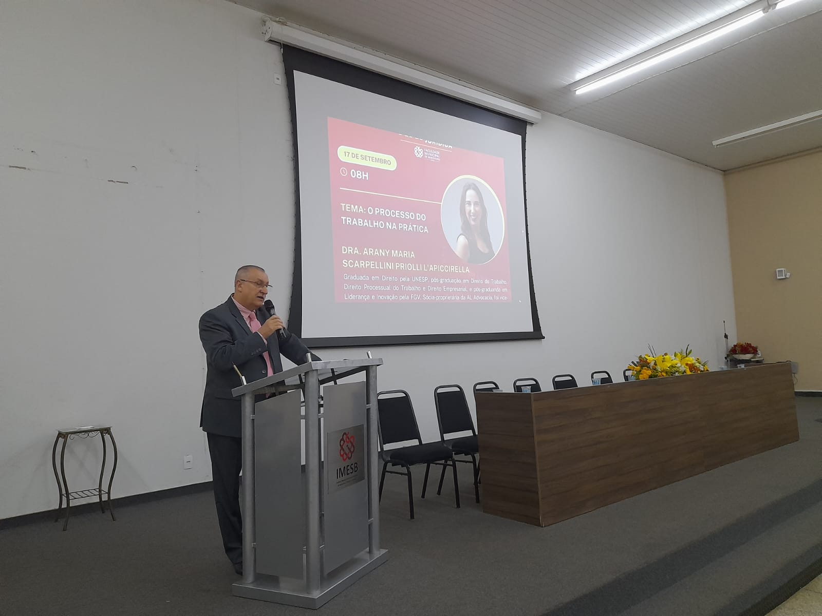 XXI Semana Jurídica | Dra. Arany Maria Scarpellini Priolli L'apiccirella - diurno