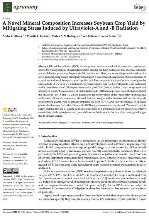Professor do IMESB publica artigo na revista internacional Agronomy