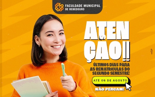 Rematrícula 2º Semestre de 2025