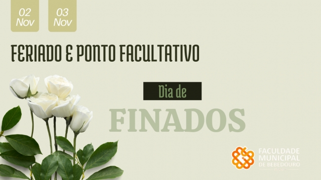 IMESB terá ponto facultativo na sexta-feira pós feriado de Finados