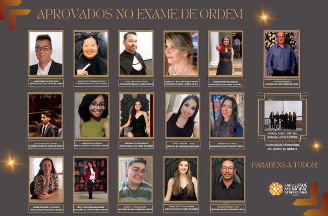 Alunos e egressos de Direito do IMESB são aprovados no exame da OAB